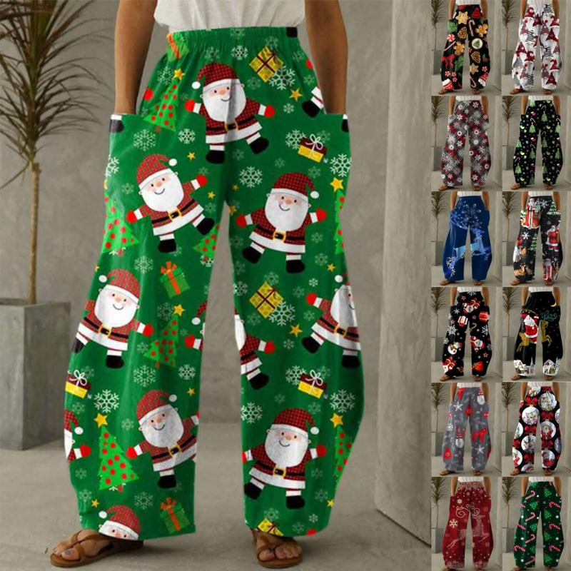 Women Shoes Joggers - Christmas Pants Women Fashion Joggers Santa