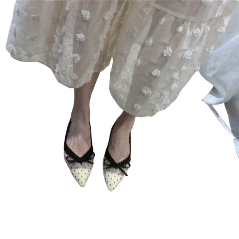 Women Shoes Heels - 2026 Summer New Polka Dot Single