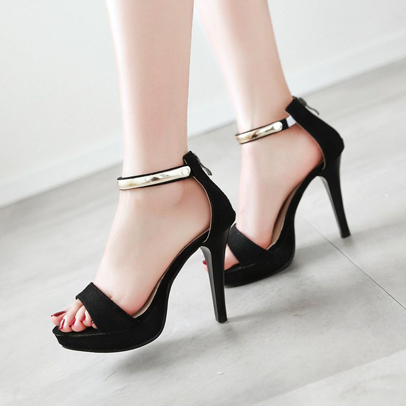 SIMLOVEYO Chic Womens Peep San - Wide Fit Heels 리뷰 및 가격