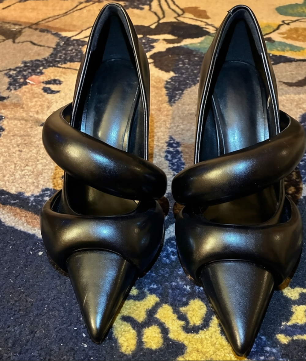 Runway Style Retro Blue Pointe - Wide Fit Heels 리뷰 및 가격