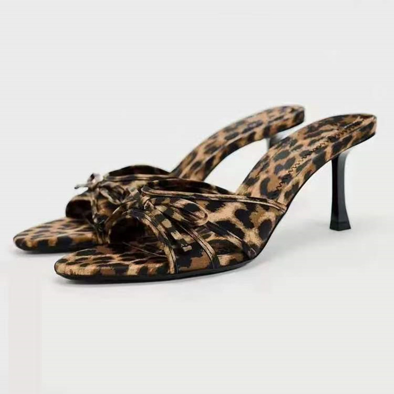 2026 Summer printed slip-on hi - Leopard Print Heels 리뷰 및 가격