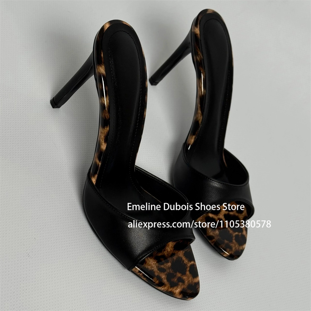 Black Leopard Print High Heel  - Leopard Print Heels 리뷰 및 가격