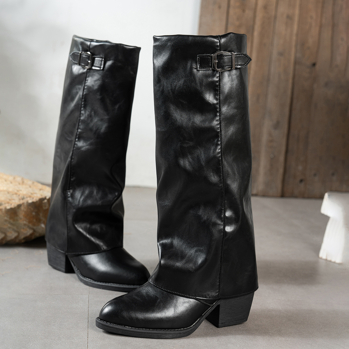 Women's Fashion Folding Knee-h - Wide Fit Heels 리뷰 및 가격