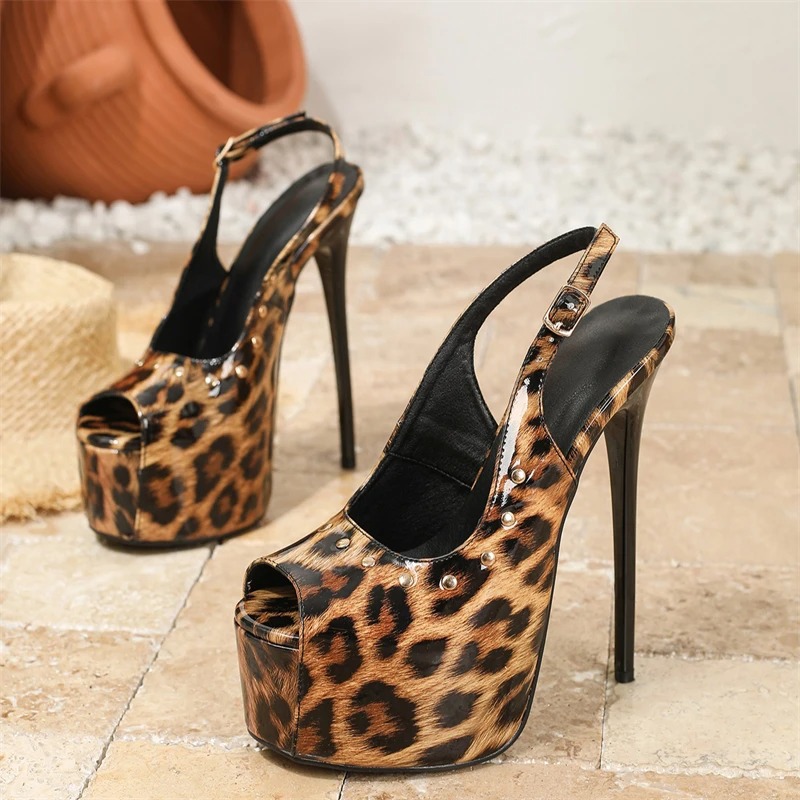 Aneikeh Leopard Print Platform - Leopard Print Heels 리뷰 및 가격