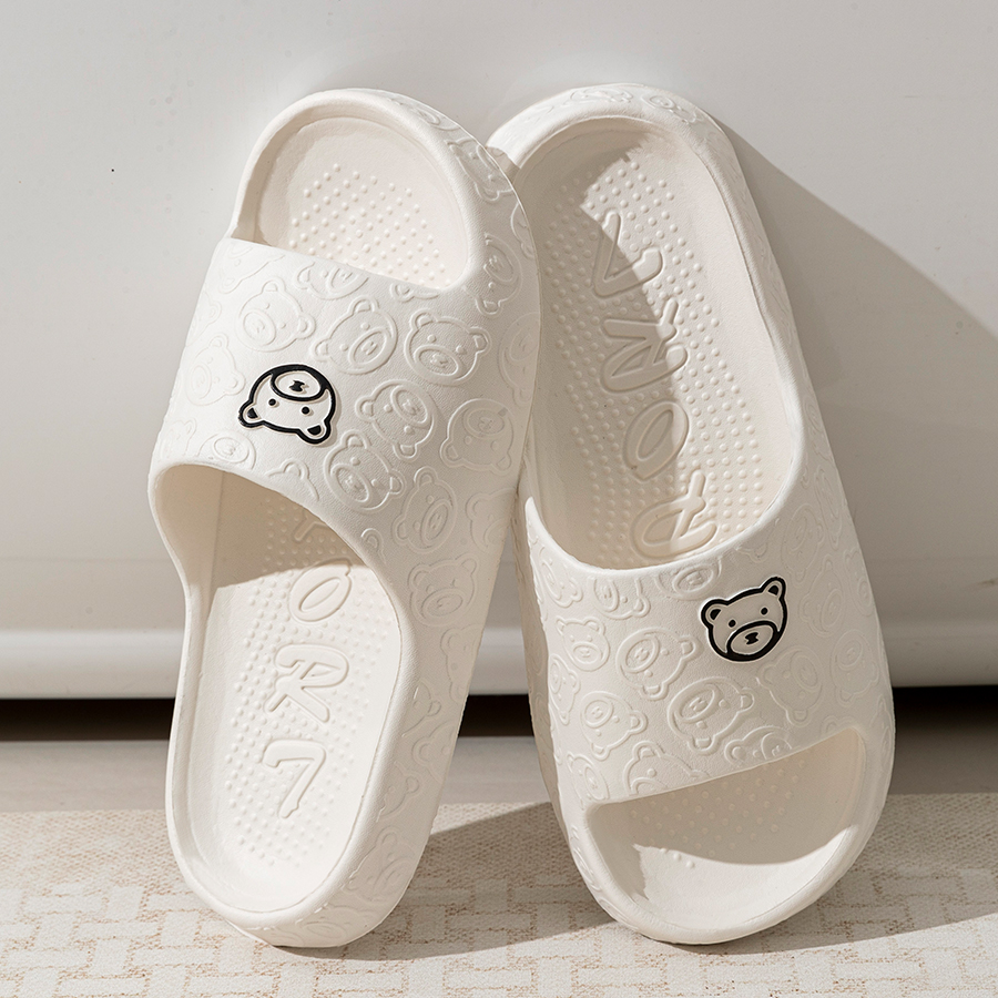 Printting Cute Bear Women Slip - Women'S Shoes To Men'S Size 리뷰 및 가격