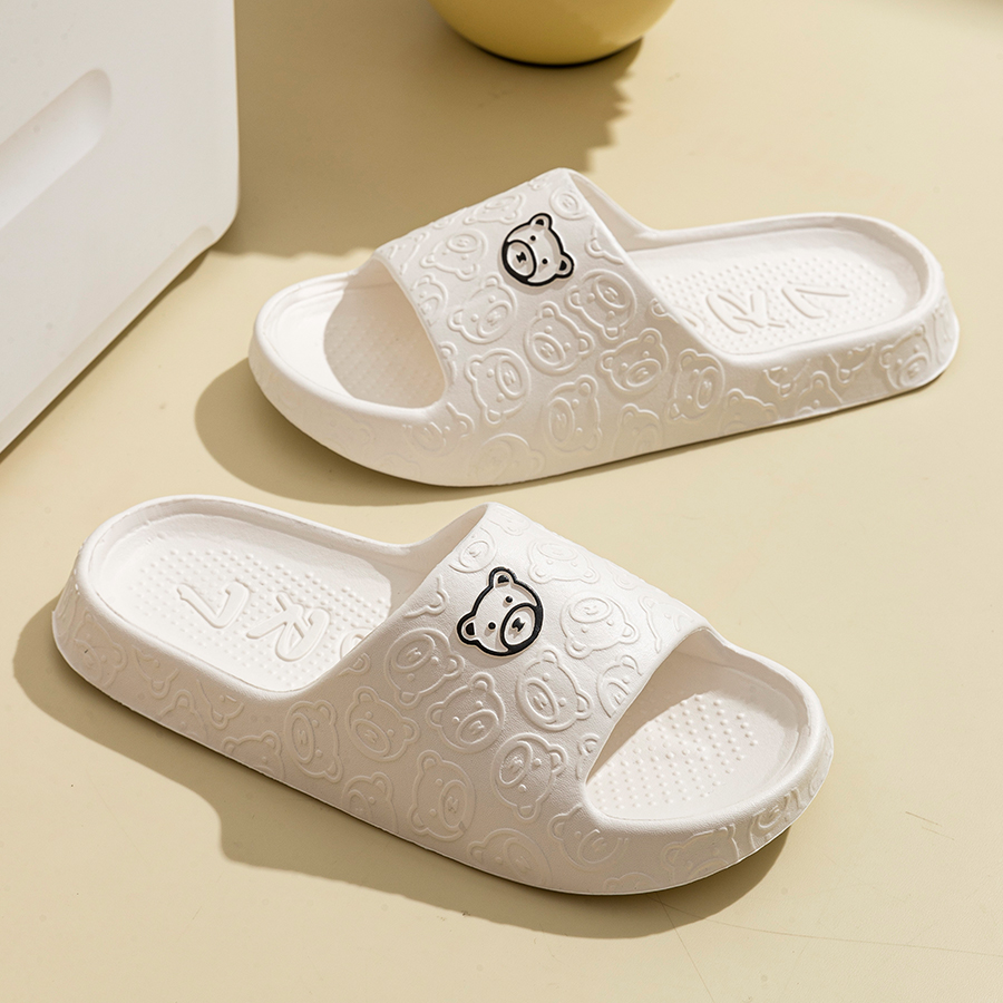 Printting Cute Bear Women Slip - Women'S Shoes To Men'S Size 리뷰 및 가격