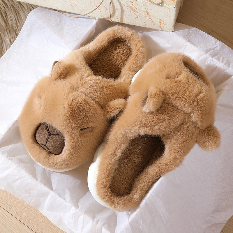 Cute Cartoon Capybara Cotton S - Women Shoes On Sale 리뷰 및 가격