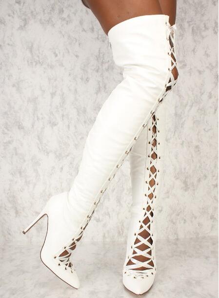 Fashion Women White Black Soli - Ribbon Tie Heel 리뷰 및 가격