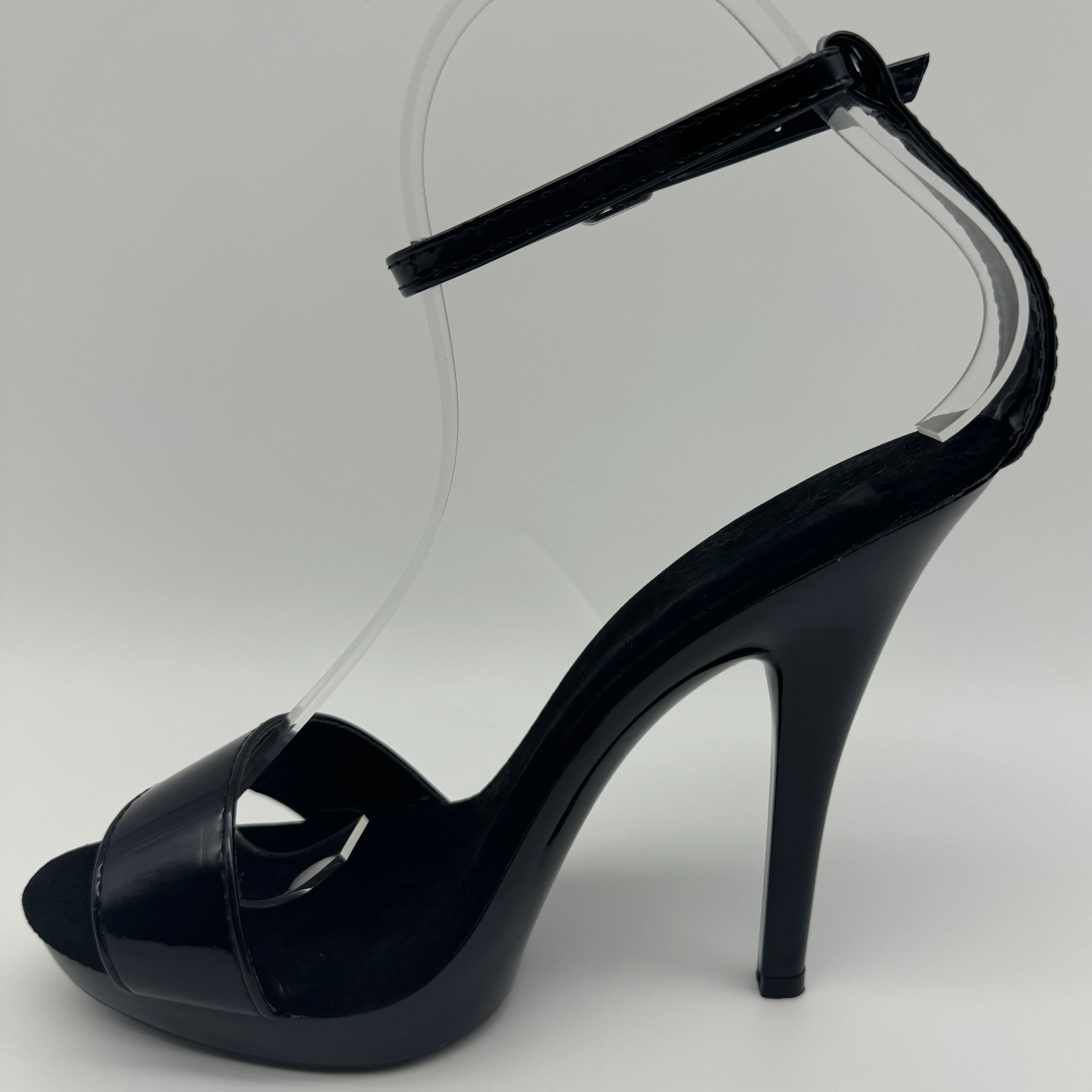 Black Patent Stilettos 13cm -  - Wide Fit Heels 리뷰 및 가격