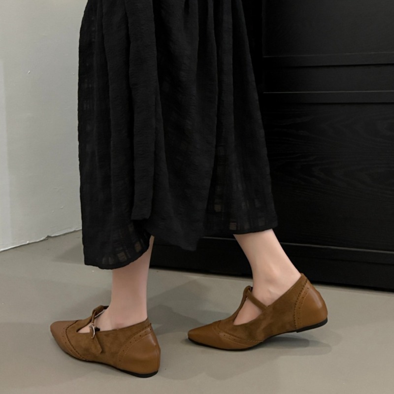 One Buckle Strap Low Heel Sing - Women Shoes On Sale 리뷰 및 가격