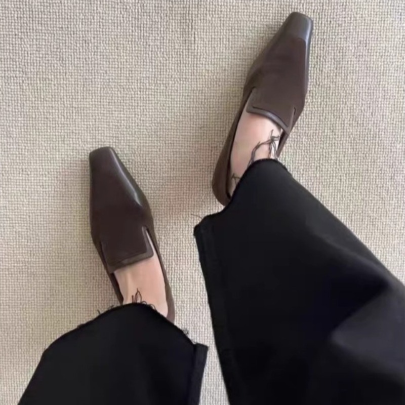 Retro Square Toe Deep Mouth Sl - Women Shoes On Sale 리뷰 및 가격