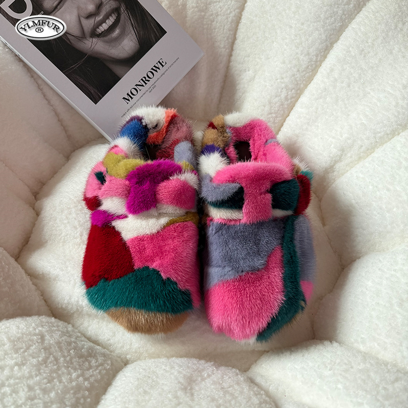 New Girl Luxury Mink Fur Slipp - Women Shoes Winter 리뷰 및 가격