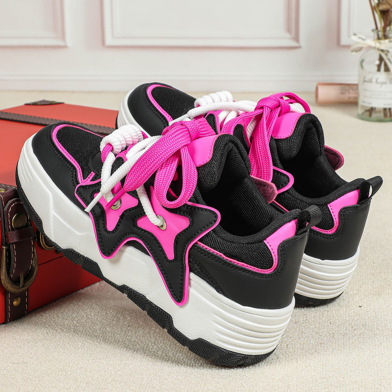 Trendy Platform Sneakers Women - Women Shoes Size Chart 리뷰 및 가격