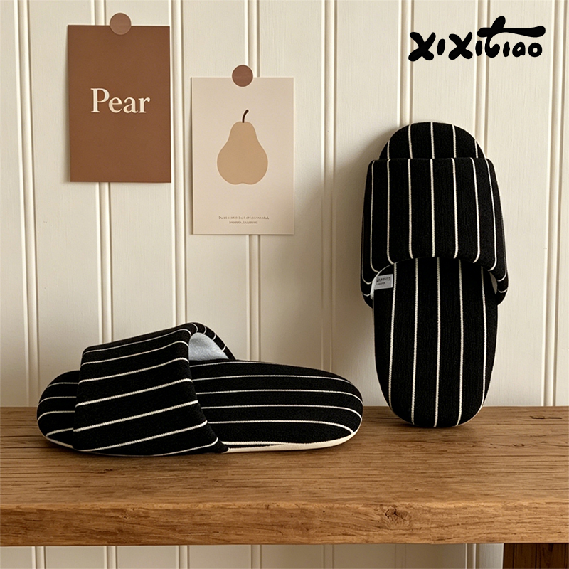 XIXITIAO Stripe Indoor Slipper - Women'S Shoes To Men'S Size 리뷰 및 가격