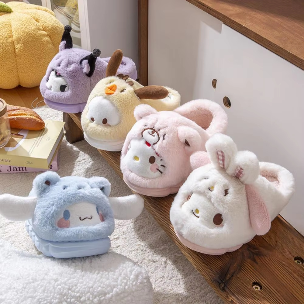 Anime Winter Plush Slippers Ku - Women Shoes On Sale 리뷰 및 가격