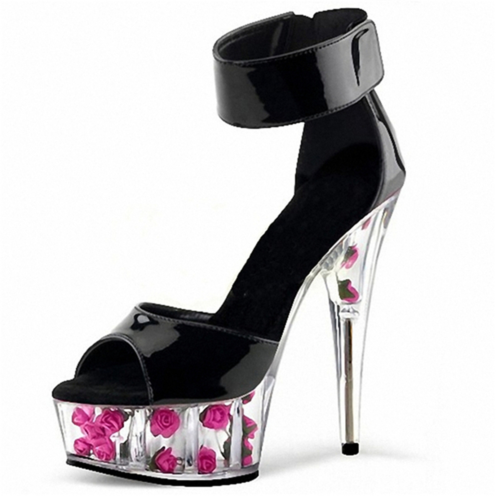 Neo Gothic Heels 15cm - Black  - Wide Fit Heels 리뷰 및 가격