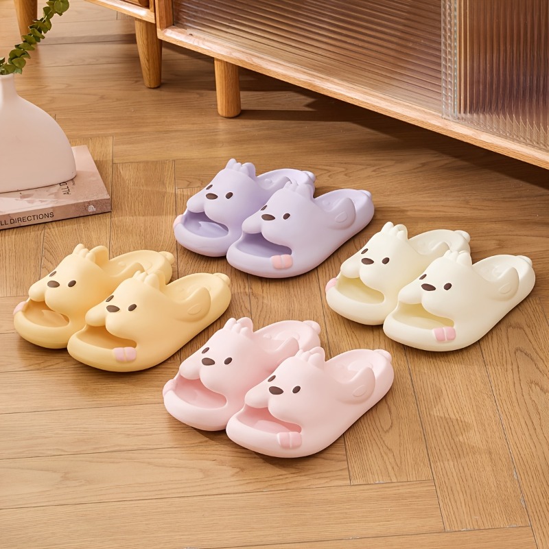 Cute Dog Cartoon Slippers Wome - Women'S Shoes To Men'S Size 리뷰 및 가격