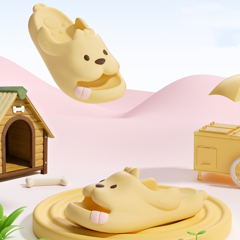 Cute Dog Cartoon Slippers Wome - Women'S Shoes To Men'S Size 리뷰 및 가격