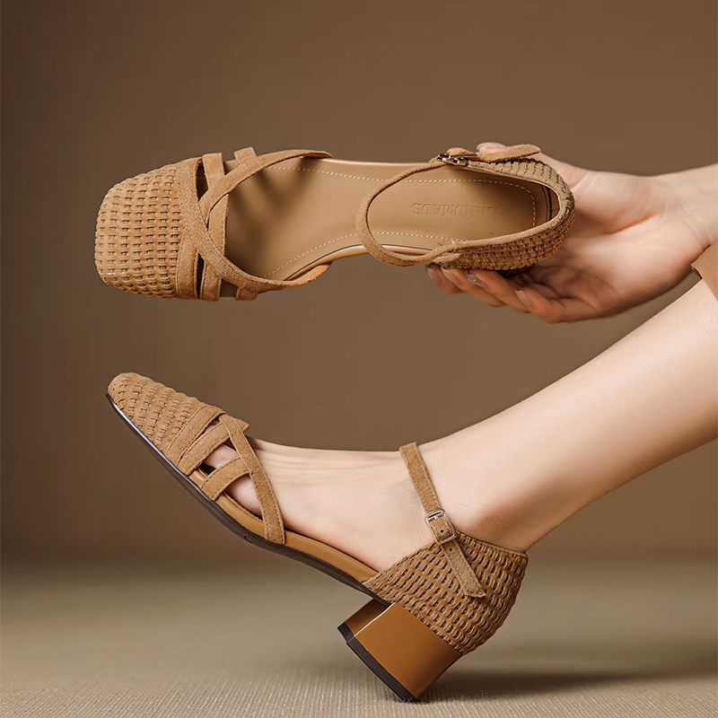 Retro Weave High Heel Sandals  - Women'S Shoes Everyday 리뷰 및 가격