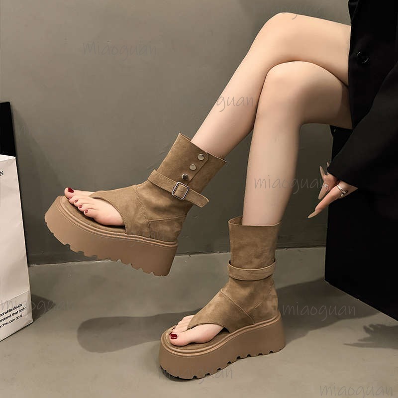 Khaki/Black Fashion Platform B - Women Shoes Size Chart 리뷰 및 가격