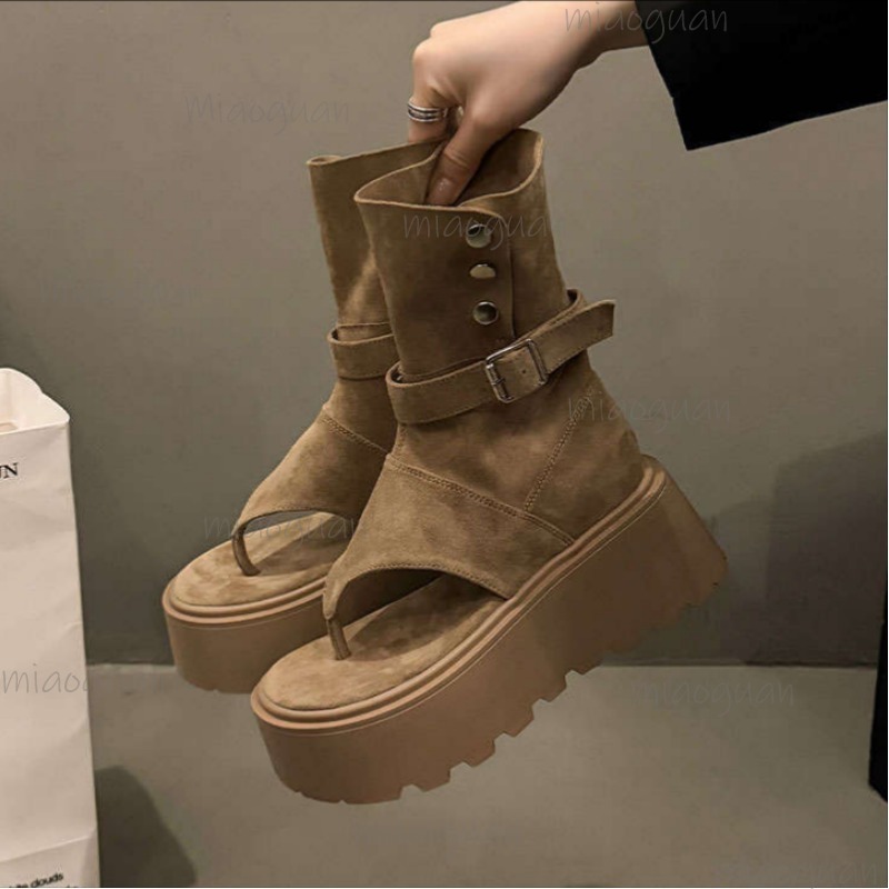 Khaki/Black Fashion Platform B - Women Shoes Size Chart 리뷰 및 가격