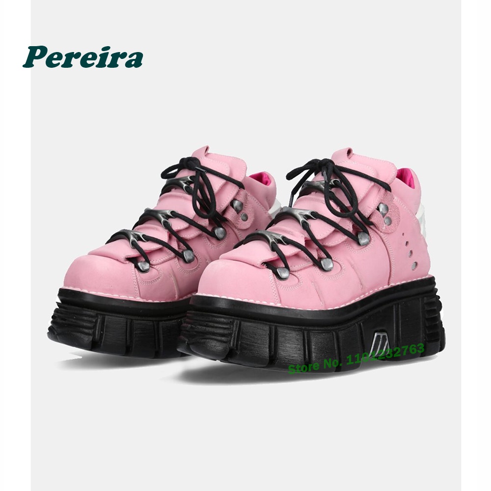 Pink Metallic Rock Ankle Boots - Women Shoes Size Chart 리뷰 및 가격