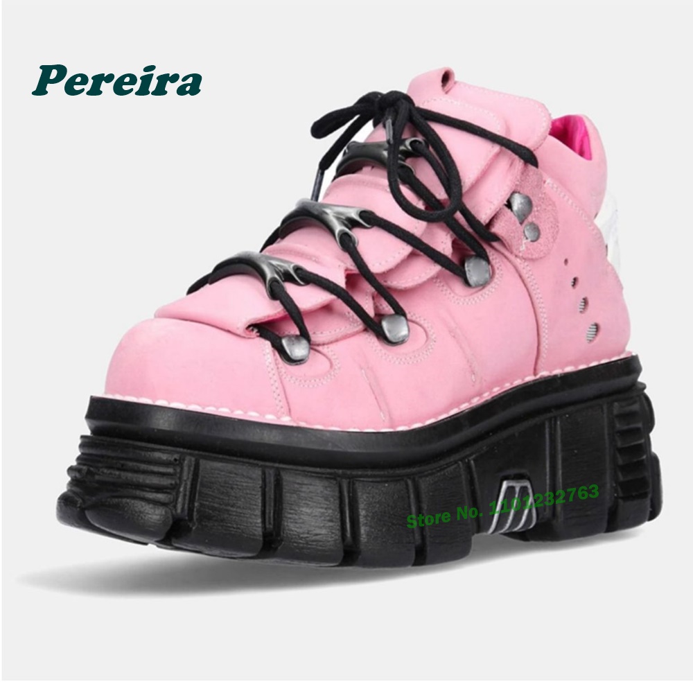 Pink Metallic Rock Ankle Boots - Women Shoes Size Chart 리뷰 및 가격