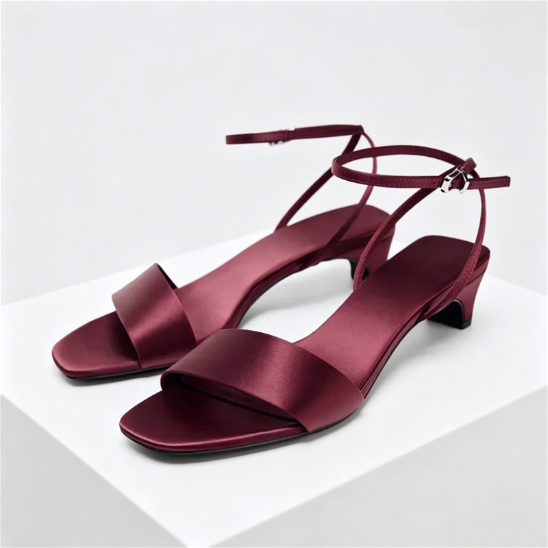 Elegant Square Toe Ankle Strap - Wide Fit Heels 리뷰 및 가격