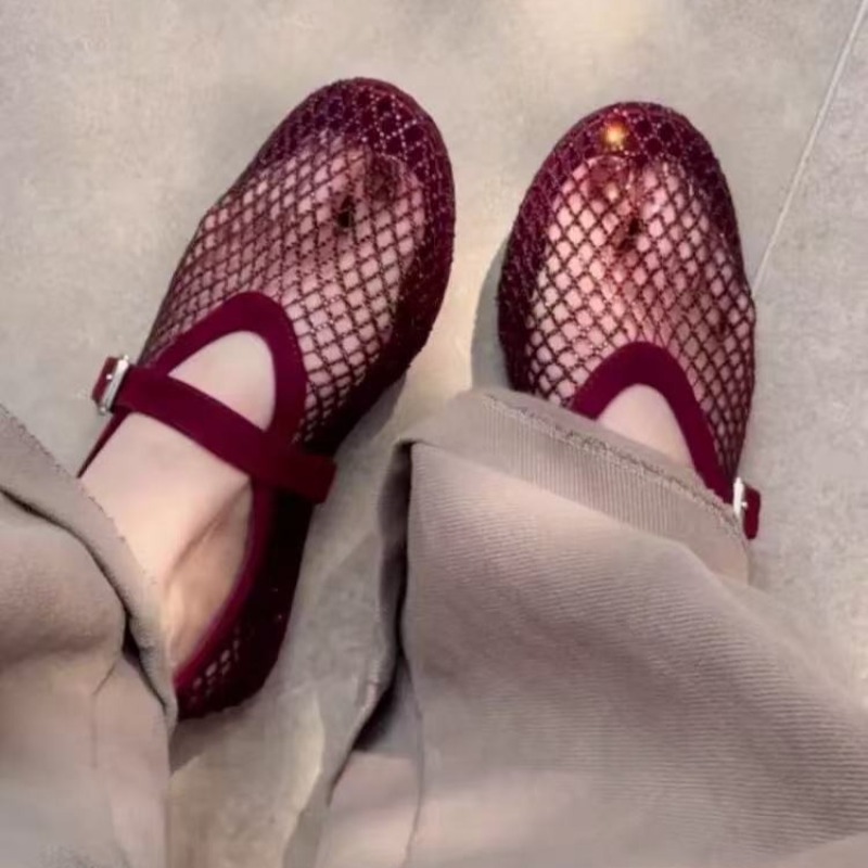 Hollow Rhinestone Baotou Sanda - Women'S Shoes Everyday 리뷰 및 가격