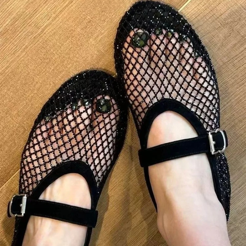 Hollow Rhinestone Baotou Sanda - Women'S Shoes Everyday 리뷰 및 가격