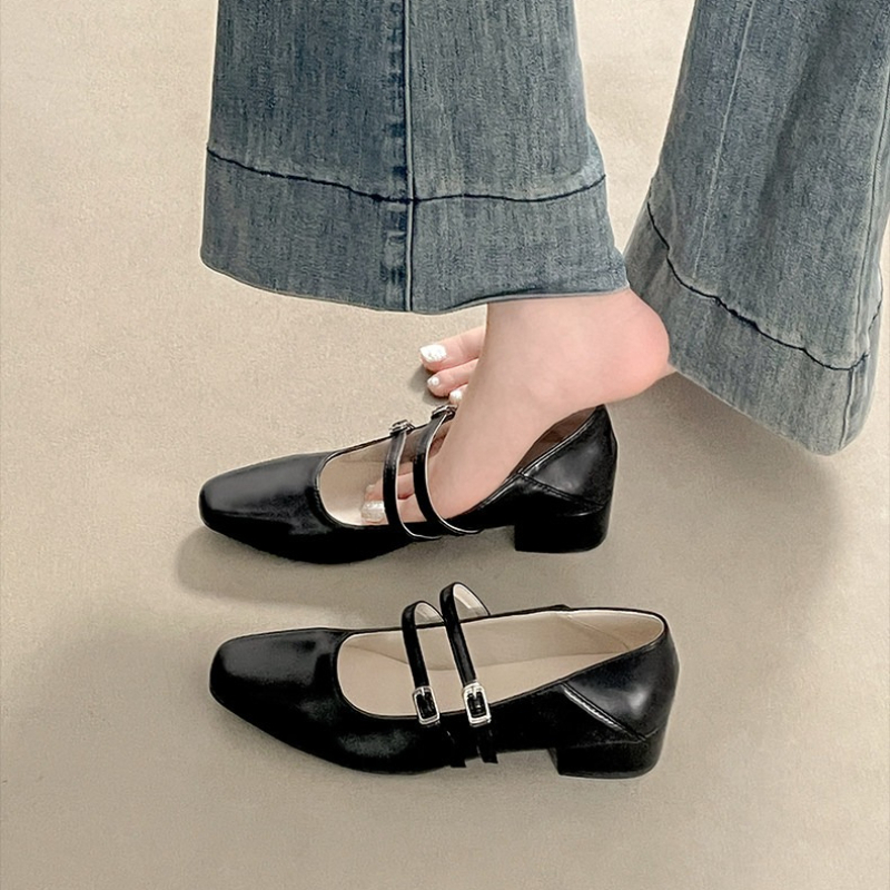 Square Toe Low Heel Women Silv - Women Shoes Heels 리뷰 및 가격