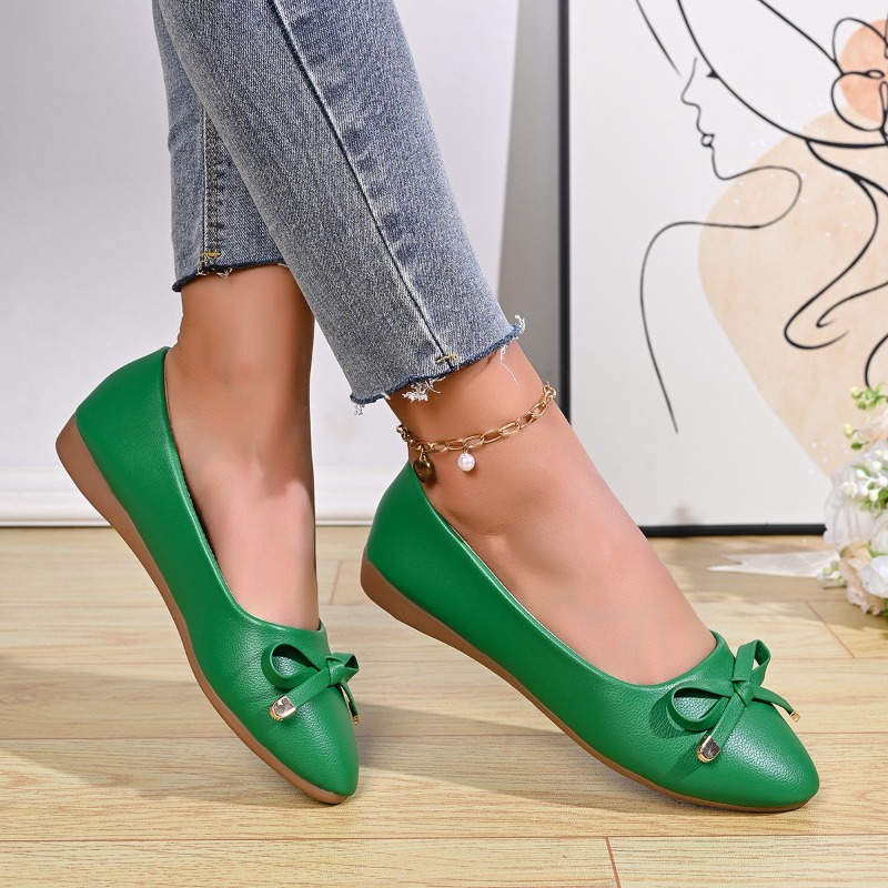 Bow Shallow Mouth Soft Sole Co - Women'S Shoes Everyday 리뷰 및 가격