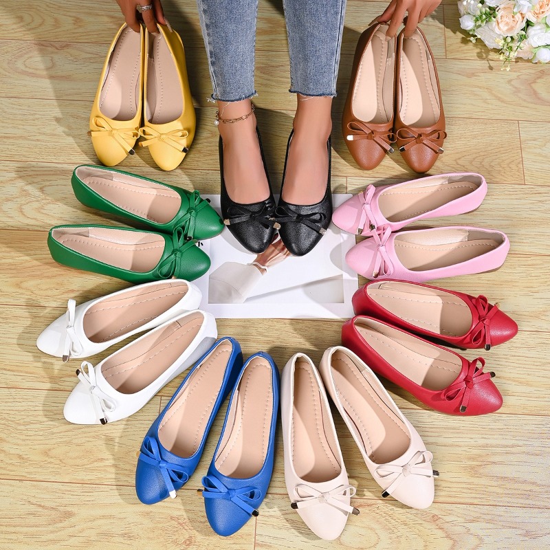 Bow Shallow Mouth Soft Sole Co - Women'S Shoes Everyday 리뷰 및 가격