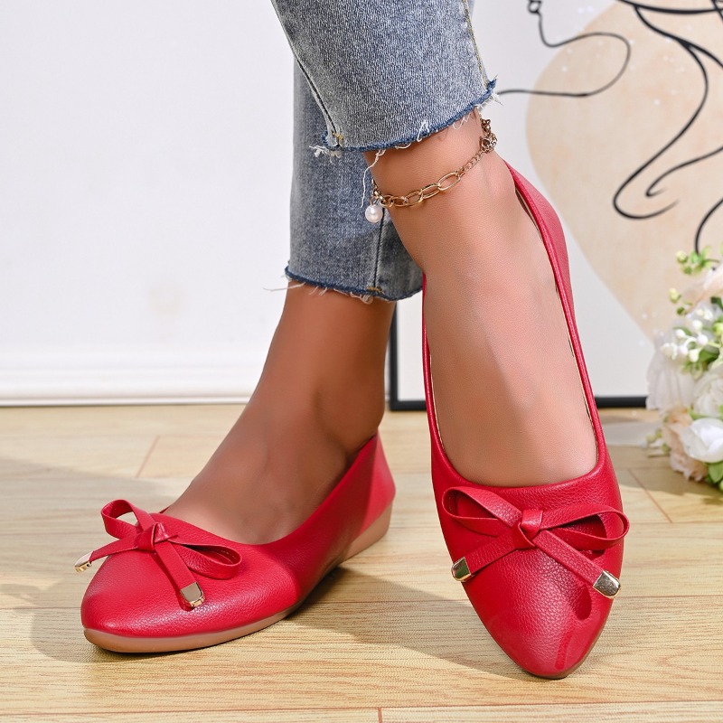 Bow Shallow Mouth Soft Sole Co - Women'S Shoes Everyday 리뷰 및 가격