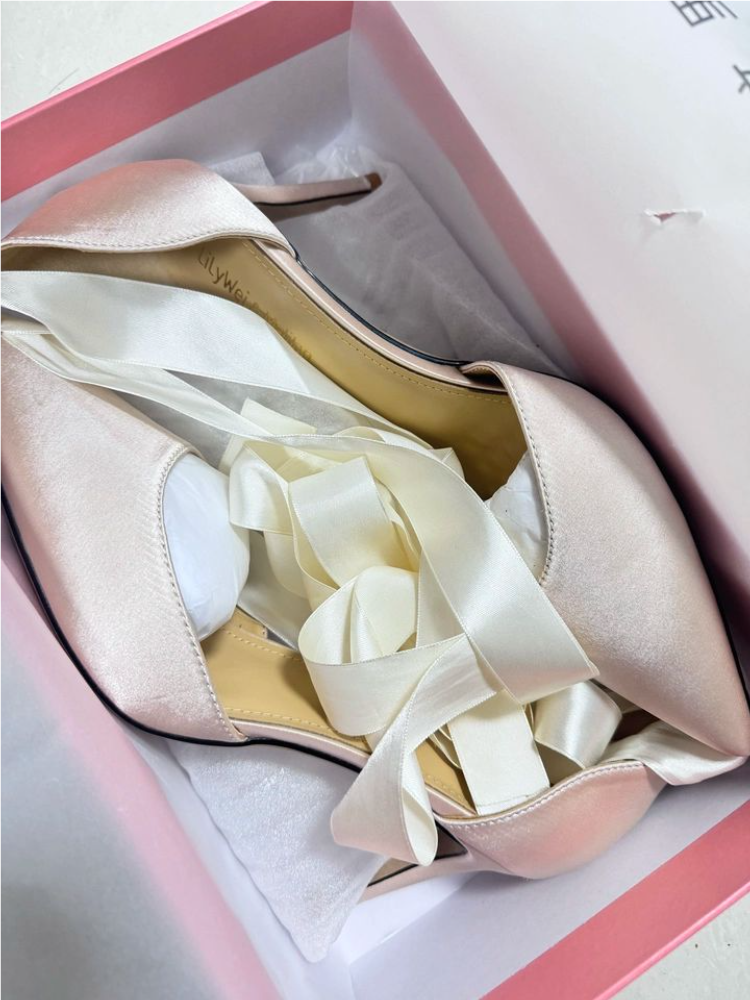 Stiletto sandals spring and su - Ribbon Tie Heel 리뷰 및 가격