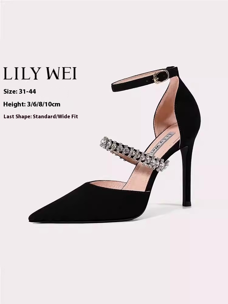 Low-heeled thin high-heeled we - Wide Fit Heels 리뷰 및 가격