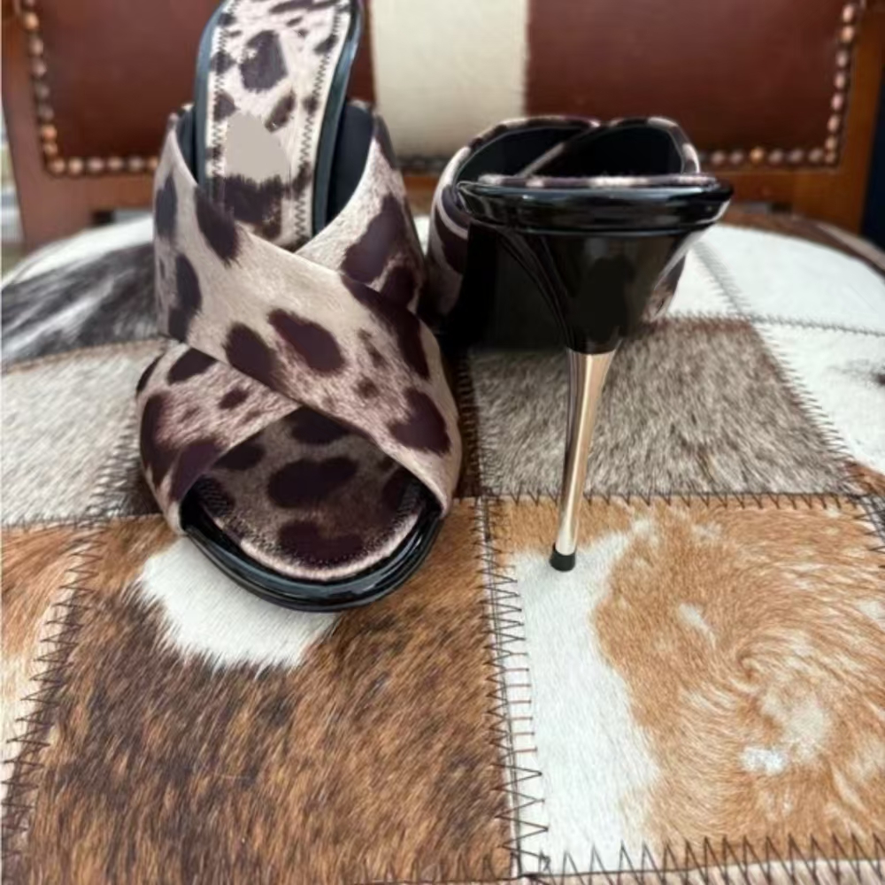 Sexy Style Leopard Print Criss - Leopard Print Heels 리뷰 및 가격