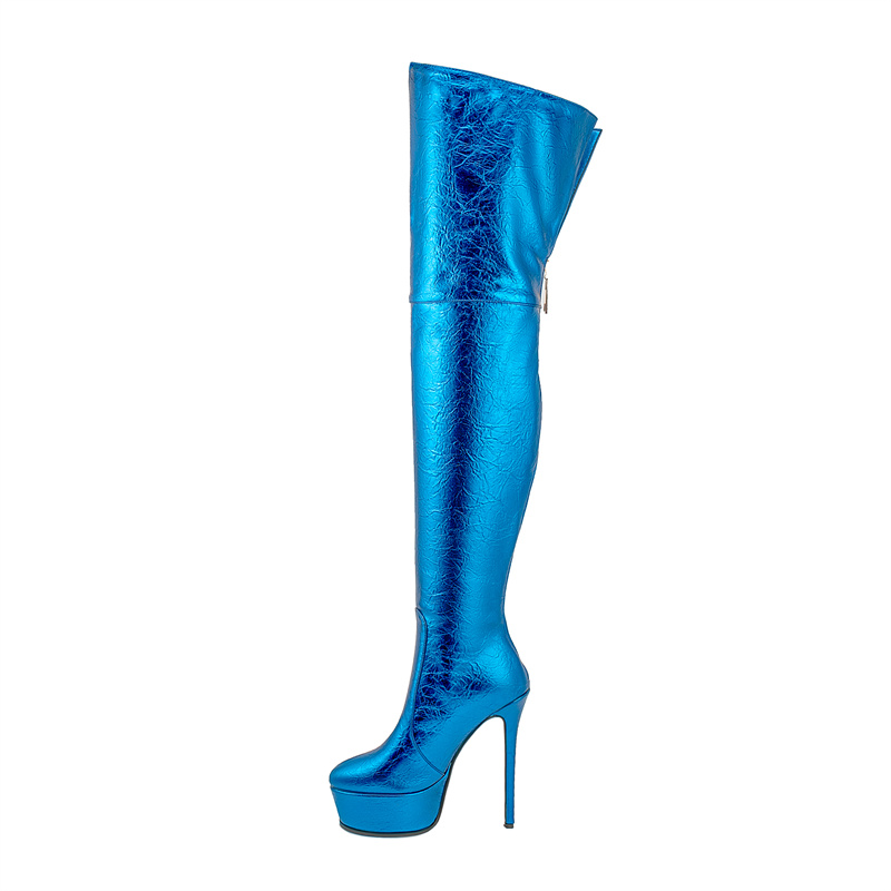 Leopard Women Over The Knee Hi - Leopard Print Heels 리뷰 및 가격